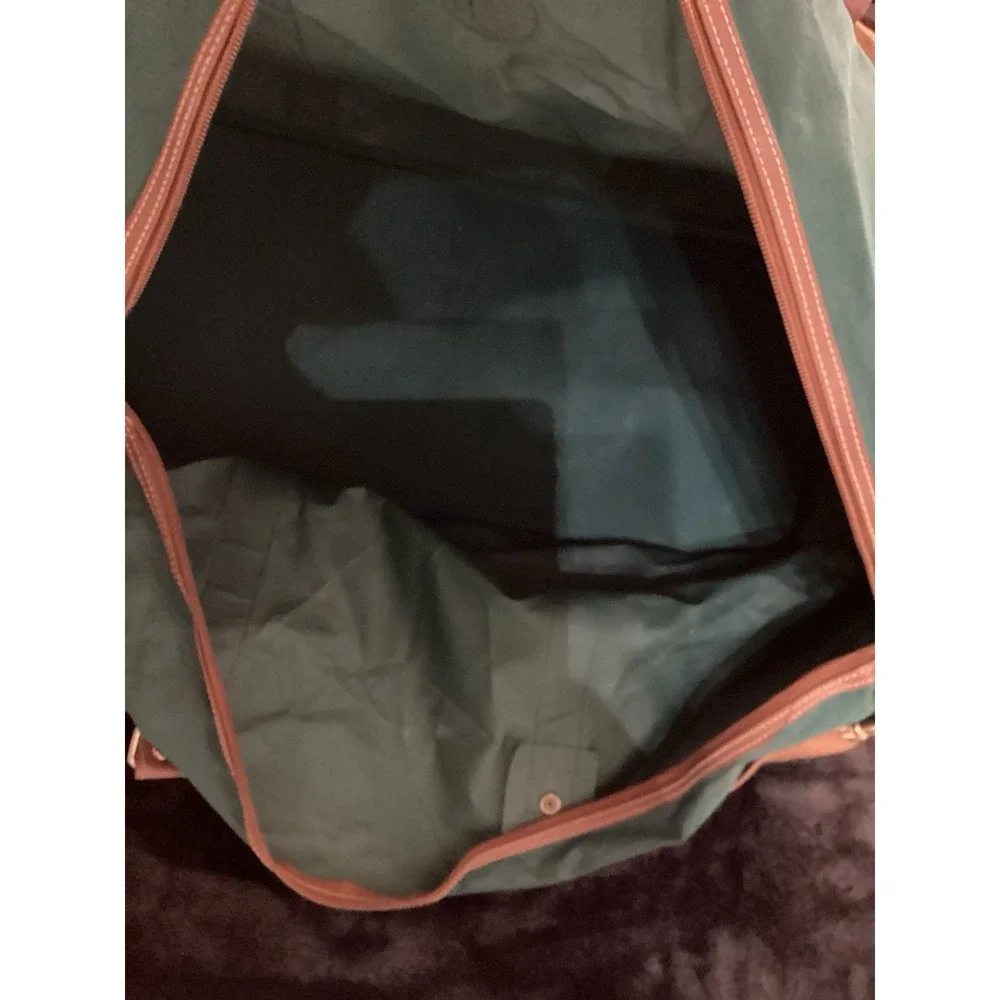 Polo Ralph Lauren Green Canvas Duffle Bag Vintage 90's with  Handle